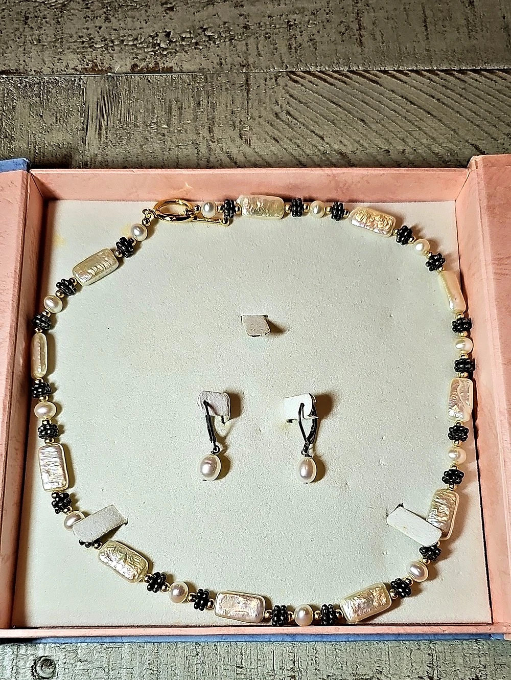 Baroque Biwa Pearl Necklace & Drop Earring Set ✨️ Vintage